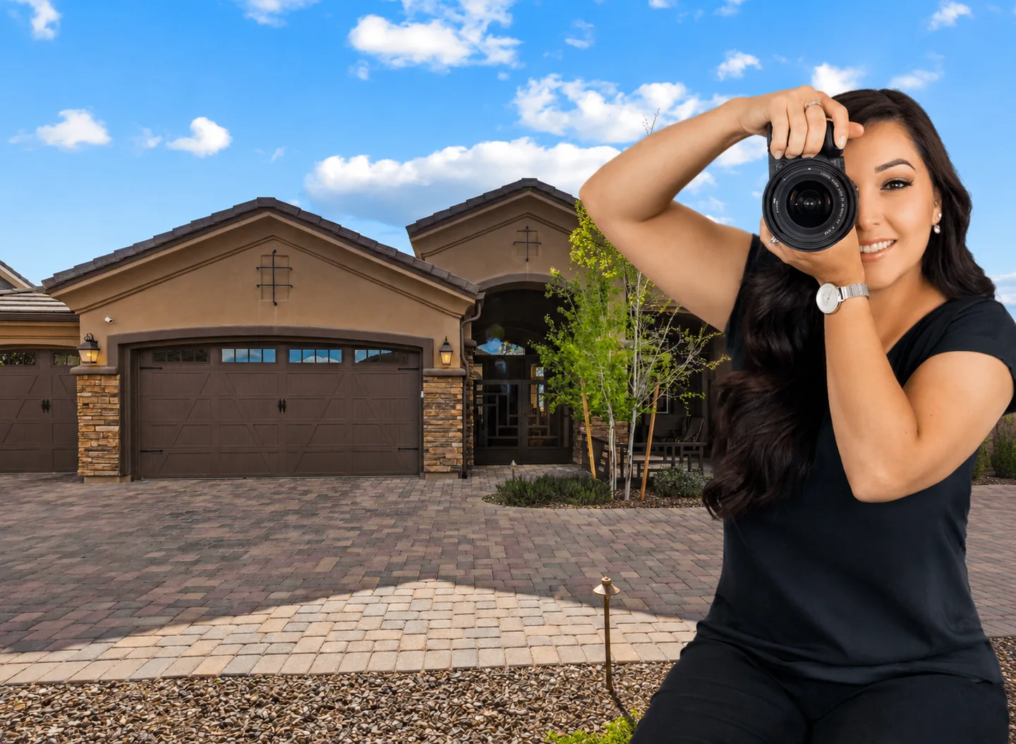 Desert View Creative photographer on a real estate shoot